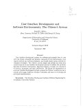 Cover page: User interface development and software environments : the Chiron-1 system