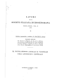 Cover page: Considerazioni sulla fauna Lepidotterologica del rnaceratese e dei Monti Sibillini