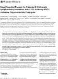 Cover page: Novel Targeted Therapy for Precursor B-Cell Acute Lymphoblastic Leukemia: Anti-CD22 Antibody-MXD3 Antisense Oligonucleotide Conjugate