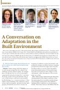 Cover page: A Conversation on Adaptation in the Built Environment