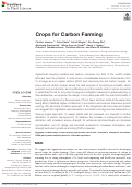 Cover page: Crops for Carbon Farming