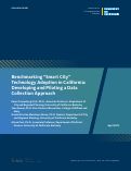 Cover page: Benchmarking “Smart City” Technology Adoption in California: Developing and Piloting a Data Collection Approach