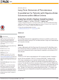 Cover page: Long-Term Outcomes of Percutaneous Cryoablation for Patients with Hepatocellular Carcinoma within Milan Criteria