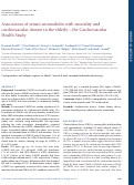 Cover page: Association of serum uromodulin with mortality and cardiovascular disease in the elderly-the Cardiovascular Health Study.