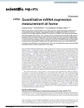 Cover page: Quantitative mRNA expression measurement at home