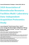 Cover page: 2019 Association of Biomolecular Resource Facilities Multi-Laboratory Data-Independent Acquisition Proteomics Study.