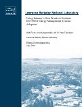 Cover page: Using Industry's Own Words to Evaluate ISO 50001 Energy Management Systems Adoption
