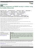 Cover page: Nutrition assessment and MASH severity in children using the Healthy Eating Index