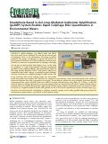 Cover page: Smartphone-Based in-Gel Loop-Mediated Isothermal Amplification (gLAMP) System Enables Rapid Coliphage MS2 Quantification in Environmental Waters.