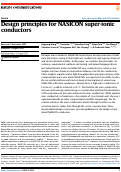 Cover page: Design principles for NASICON super-ionic conductors