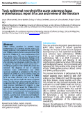 Cover page: Toxic epidermal necrolysis-like acute cutaneous lupus erythematosus: report of a case and review of the literature