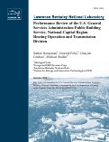 Cover page: Performance Review of the U.S. General Services Administration Public Building Service, National Capital Region Heating Operation and Transmission Division