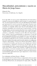 Cover page: Masculinidad, antisemitismo y nación en María de Jorge Isaacs