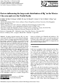 Cover page: Factors influencing the large-scale distribution of Hg<sup>o</sup> in the Mexico City area and over the North Pacific
