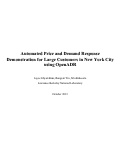 Cover page: Automated Price and Demand Response Demonstration for Large Customers in New York City using OpenADR