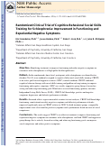 Cover page: Randomized Clinical Trial of Cognitive Behavioral Social Skills Training for Schizophrenia: Improvement in Functioning and Experiential Negative Symptoms