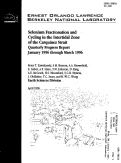 Cover page: Selenium Fractionation and Cyclying in ther Intertidal Zone of the Carquinez Strait - Quarterly Progress Report, January - March 1996