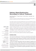 Cover page: Salivary Gland Dysfunction Secondary to Cancer Treatment