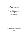Cover page: Overture 
“La Giganta”