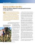 Cover page: Kearney and West Side RECs: Studies of sorghum's adaptation to drought push the frontiers of crop improvement