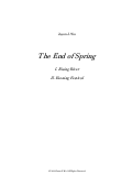 Cover page: The End of Spring