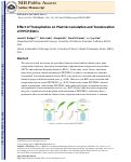 Cover page: Effect of transpiration on plant accumulation and translocation of PPCP/EDCs