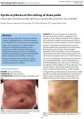 Cover page: Gyrate erythema in the setting of tinea pedis