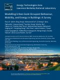 Cover page: Modelling urban-scale occupant behaviour, mobility, and energy in buildings: A survey