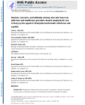 Cover page: Interest, Concerns, and Attitudes Among Men Who Have Sex With Men and Health Care Providers Toward Prophylactic Use of Doxycycline Against Chlamydia trachomatis Infections and Syphilis