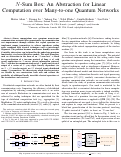 Cover page: N-Sum Box: An Abstraction for Linear Computation over Many-to-one Quantum Networks