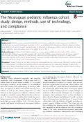 Cover page: The Nicaraguan pediatric influenza cohort study: design, methods, use of technology, and compliance