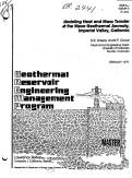 Cover page: MODELING HEAT AND MASS TRANSFER AT THE MESA GEOTHERMAL ANOMALY, IMPERIAL VALLEY, CALIFORNIA