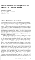 Cover page: Ovidio modello di "Lunga notte di Medea" di Corrado Alvaro