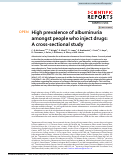 Cover page: High prevalence of albuminuria amongst people who inject drugs: A cross-sectional study