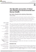 Cover page: The Benefits and Limits of Urban Tree Planting for Environmental and Human Health