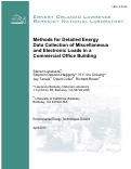 Cover page: Methods for Detailed Energy Data Collection of Miscellaneous and Electronic Loads in a Commercial Office Building