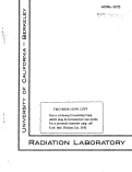 Cover page: A STUDY OF THE METABOLISM OF RADIOACTIVE STRONTIUM IN ADULT, YOUNG AND RACHITIC RATS