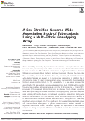 Cover page: A Sex-Stratified Genome-Wide Association Study of Tuberculosis Using a Multi-Ethnic Genotyping Array