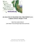 Cover page: An analysis of wildfire fuel treatments as a carbon offset project type