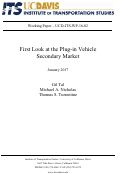 Cover page: First Look at the Plug-in Vehicle Secondary Market