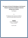 Cover page: The Impact of Control Technology on the Demand Response Potential of California Industrial Refrigerated Facilities Final Report
