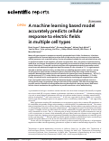 Cover page: A machine learning based model accurately predicts cellular response to electric fields in multiple cell types.