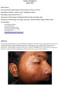 Cover page: Self regressing skin-colored papules with acneiform scarring over the face