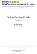 Cover page: The Road Effect Zone GIS Model