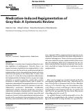 Cover page: Medication-Induced Repigmentation of Gray Hair: A Systematic Review