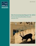 Cover page: Site Environmental Report for 2013