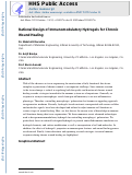 Cover page: Rational Design of Immunomodulatory Hydrogels for Chronic Wound Healing