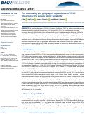 Cover page: The seasonality and geographic dependence of ENSO impacts on U.S. surface ozone variability