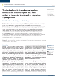 Cover page: The iontophoretic transdermal system formulation of sumatriptan as a new option in the acute treatment of migraine: a perspective