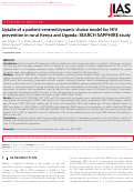 Cover page: Uptake of a patient‐centred dynamic choice model for HIV prevention in rural Kenya and Uganda: SEARCH SAPPHIRE study